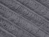 Throw Blanket Dark Grey 270 x 240 cm Fleece 42016832