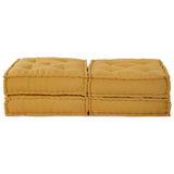 Modular Sofa 2 pcs Yellow 140 x 70 x 36 cm Fabric 3315085