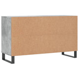 Shoe Cabinet Concrete Grey 102x36x60 cm Engineered Wood 831424