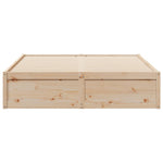 Bed Frame without Mattress 140x200 cm Solid Wood Pine 3282375