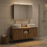 Bathroom Cabinet Set 4 pcs Artisan Oak Engineered Wood 3406462
