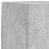 6 Piece TV Wall Units with LED Concrete Grey Engineered Wood 3216707