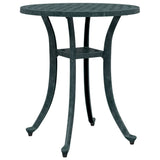 ZNTS Garden Table Green Ø48x53 cm Cast Aluminium 4002826