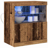 LED Sideboard Brown 60.5 x 37 x 67 cm Engineered Wood 863027