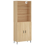 Highboard Sonoma Oak 69.5x34x180 cm Engineered Wood 3189272