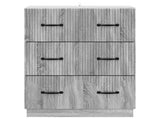 Drawer Cabinet Grey Sonoma 66 x 34.5 x 87 cm Engineered Wood 895301