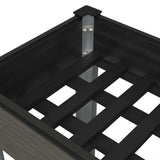 Garden Raised Bed with Shelf Grey 120x50x75 cm WPC 362570