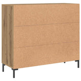 Sideboard Artisian Oak 90x34x80 cm Engineered Wood 857315