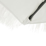 Garden Parasol with Steel Pole White 223x223x213 cm 4005100
