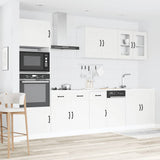 7 Piece Kitchen Cabinet Set Kalmar White Engineered Wood 3314731