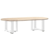 Coffee Table Legs T-Shaped 2 pcs White 40x25x cm Steel 4013005