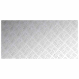 Stair Tread Rectangular 4 pcs Silver 100 x 50 cm Aluminium 4104364