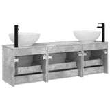 Bathroom Cabinet Set 3 pcs Concrete Grey 49 x 44.5 x 66.5 cm 3405760