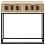 Console Table 80x30x75 cm Engineered Wood and Iron 352105