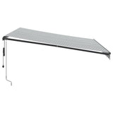Automatic Retractable Awning with LEDs Anthracite&White 400x350 cm 3215811