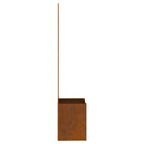 Garden Privacy Screen Floral Rusty 50 x 150 cm Weathering steel 876454