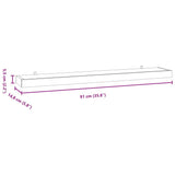 Wall Shelves 2 pcs 90x15x4 cm Solid Wood Teak 340756
