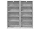 CD Cabinet 2 pcs Concrete Grey 33 x 23.5 x 97.5 cm 8012697