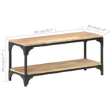 ZNTS Coffee Table 90x30x40 cm Solid Mango Wood 320258