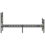 Bed Frame without Mattress Sonoma Oak 80x200 cm Engineered Wood 4106801