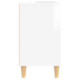 Sink Cabinet High Gloss White 80x33x60 cm Engineered Wood 821286