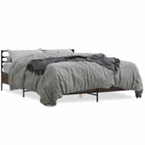 Bed Frame without Mattress Brown Oak 150x200 cm King Size 3280051