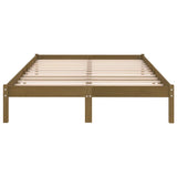 810040 Bed Frame without Mattress Honey Brown Solid Wood 200x200 cm