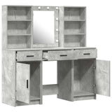 Dressing Table Set 3 pcs Concrete Grey Engineered Wood 3334293