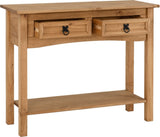 ZNTS Corona 2 Drawer Console Table With Shelf 300-304-003