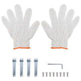 2-Tier Wall Shelf 50x40x48 cm Silver Stainless Steel 30315