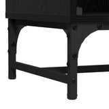 Sideboard Black Oak 35 x 37 x 117 cm 883539