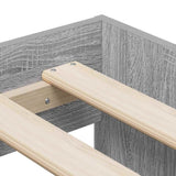 Storage Bed Frame Grey Sonoma 90 cm Engineered Wood 3335570