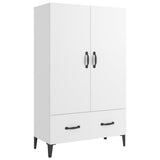 Highboard White Engineered wood Tall Highboard Rectangular 812537