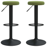 Bar Stools 2 pcs Light Green Velvet 333145