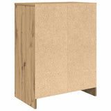 Shoe Cabinet Artisan Oak 57x34x76 cm Engineered Wood 861876