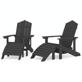 Garden Chair Anthracite HDPE , Steel 3095697