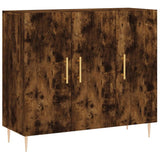 Sideboard Smoked Oak 90x34x80 cm Engineered Wood 828097