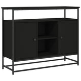 Sideboard Black 100x35x80 cm Engineered Wood 835539