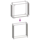 Firewood Rack Olive Green 90x28x90 cm Cold-rolled steel 864218