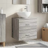 Wall-Mounted Sink Vanity Grey Sonoma 49.5 x 35 x 63 cm 890259