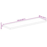 Table Top 110x50x2.5 cm Rectangular Solid Wood Acacia 370920