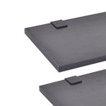 ZNTS Nine Piece Bathroom Furniture and Basin Set Black 272229