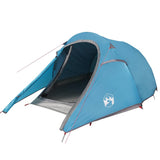 Camping Tent Tunnel 3-Person Blue Waterproof 94601