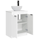 Bathroom Vanity with Sink High Gloss White 54 x 35 x 83 cm 890142
