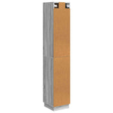Cabinet Set 2 pcs Grey Sonoma 33 x 34.5 x 87 cm Engineered Wood 3416814