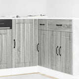 Kitchen Base Cabinet Lucca Grey Sonoma Engineered Wood 854314