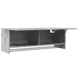 808237 Wardrobe Concrete Grey 100x32,5x35 cm Engineered Wood