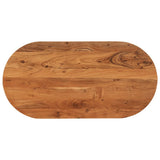 Table Top 80x40x3.8 cm Oval Solid Wood Acacia 370092