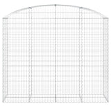 Arched Gabion Basket 200x50x160/180 cm Galvanised Iron 153478