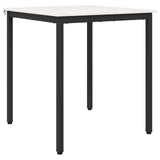 Dining Table White 70 x 70 x 75 cm Solid Pine Wood 892782